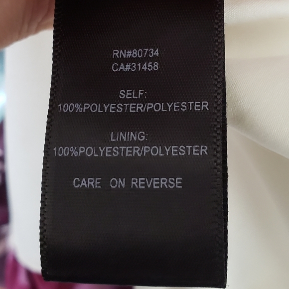 Max & Cleo Floral Ombre Cocktail Dress Blue Purple Sz 2 - Picture 5 of 7